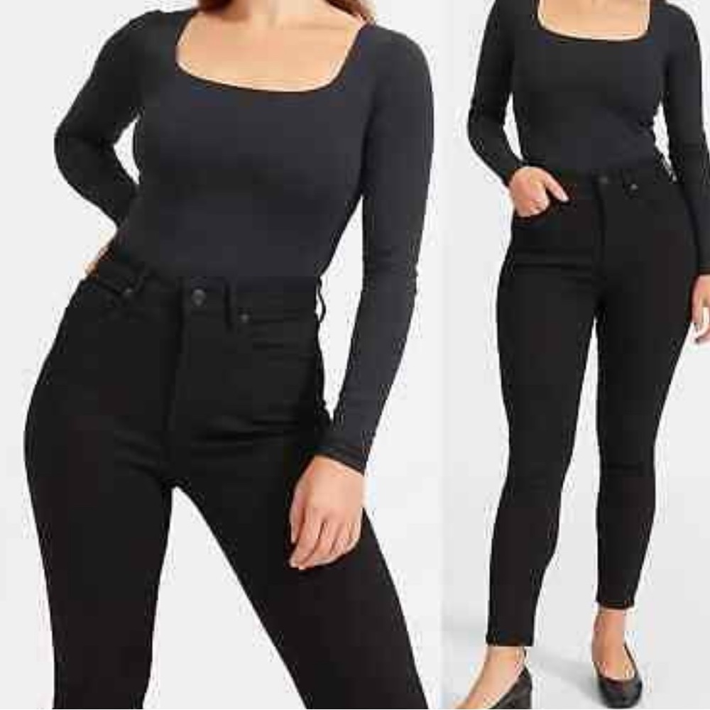 Everlane The Curvy High-Rise Skinny Jean Black Size 26